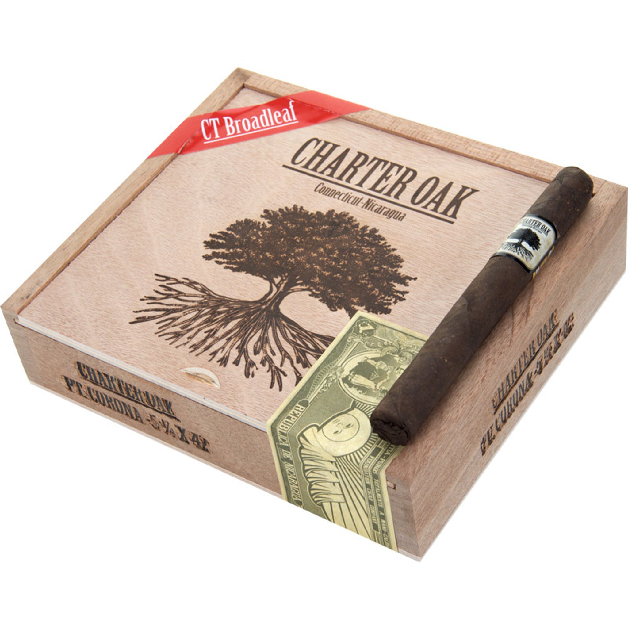 Foundation Charter Oak CT Broadleaf Petite Corona Box of 20
